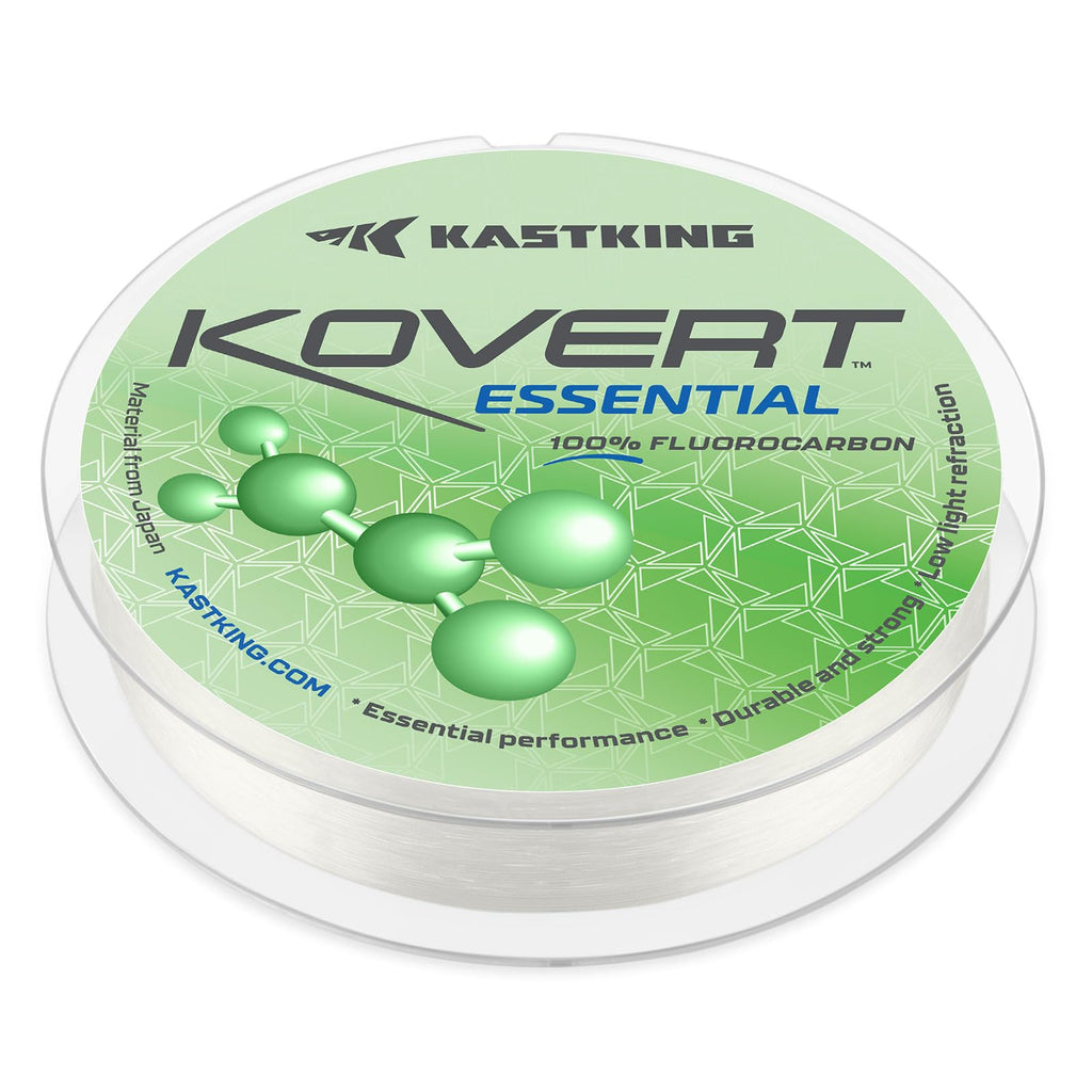 KastKing Kovert Essential 100% Fluorocarbon Fishing Line,25LB,50Yds