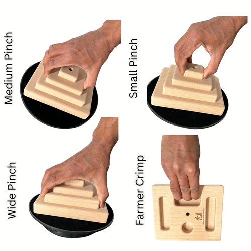 Hand Grip Strengthener Pinch Block for Grip Strength with Strap Loading Pin,Hand Grip Strengthener,Hand exerciser,Climbing Pinch Block,Fingerboard,Grip Strength,Gifts for Climbers,Mountain Rocks AU