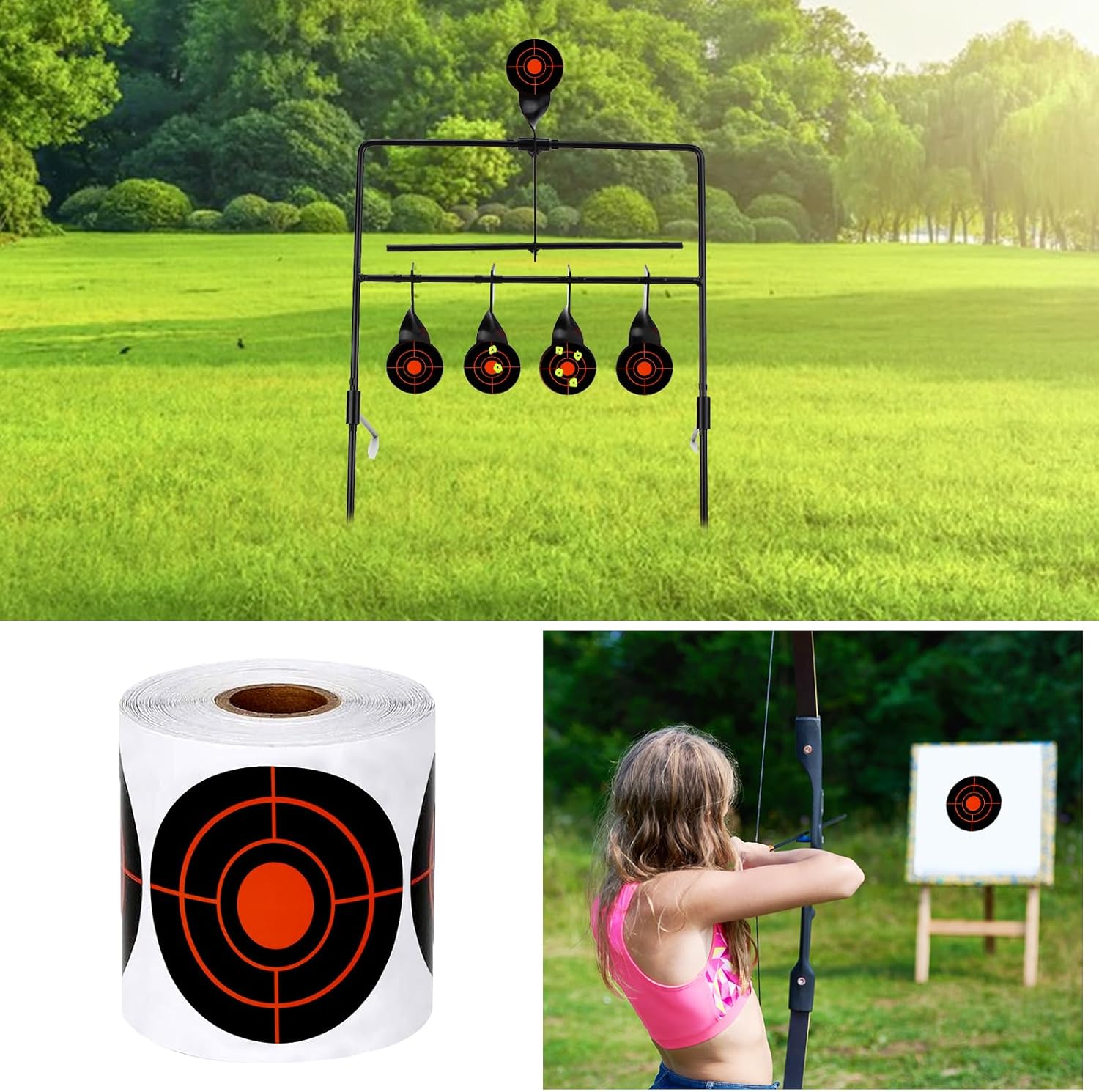 Splatter Targets - 3" Self-Adhesive Shooting Targets for Airsoft, Rifle & Pistol Practice
