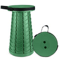 Hesanzol Upgraded Collapsible Stool for Adults, Portable Telescoping Foldable Seat Retractable for Camping Garden Hiking Travel, Adjustable Telescopic Max Load 400lbs