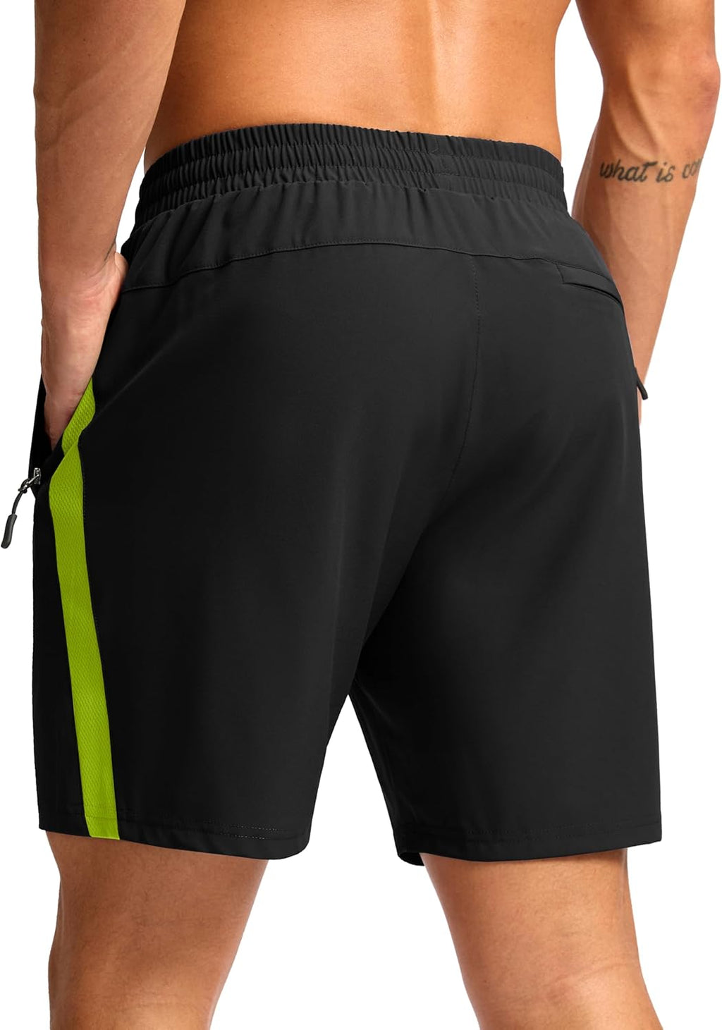 Pudolla Men's Running Shorts - Lightweight Quick-Dry Athletic Shorts with 3 Zipper Pockets | 5"/7" Sizes