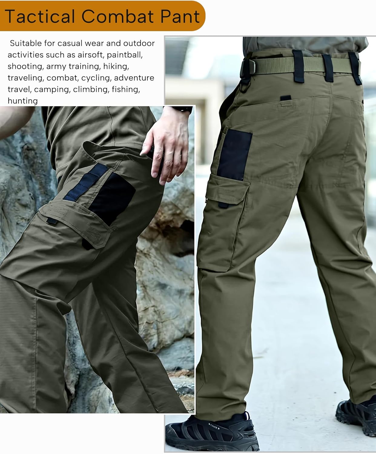 Skiennix Men's Tactical Uniform Suit - Durable Military Combat Shirt & Pants Set for Airsoft & Hunting
