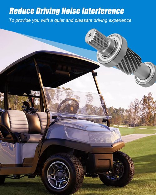Vaticas Golf Cart Input Shaft Kit Replace 28095-G01 26926-G01 612556 Fit for EZGO TXT 1988-1990 Electric Golf carts from 1994 and Onwards, 19 Splines/21 Tooth, 1.5IN Diameter Gear