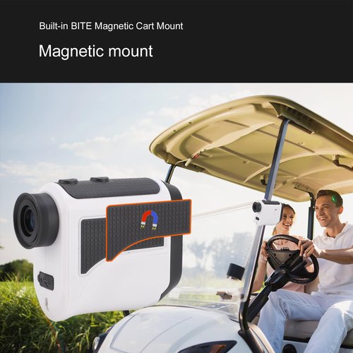 1200Yards Range Finder Golf with Slope, 7X Magnification, Lightweight Portable Rechargeable Rangefinder, Flag Lock Vibration, Switch for Legal, Range Finders for Hunt Golf Accessory(White)
