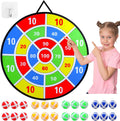 Skiennix Kids Dart Board Game Set - Large Sticky Dart Board with 24 Balls | Fun Indoor/Outdoor Game for Ages 3-10