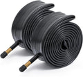 AV48mm 26" Bike Tubes - Reliable Replacement Inner Tubes for City, Road, Mountain & Cruiser Cycling (2 PCS)