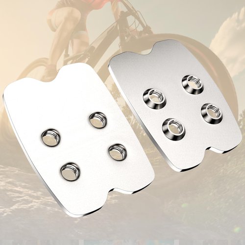 NAACOO Bike Cleats Compatible with Shimano SPD SM-SH51 Cleats - Spin Peloton Indoor Cycling Clips & Mountain MTB Bike Bicycle Cleat Set -4° Degree Float (SH51 - B)