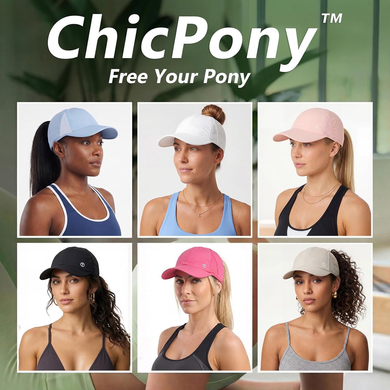 TOP-EX Cooling UV 50 High Ponytail Baseball Cap for Women - Breathable & Stylish for Running, Golf, Sports