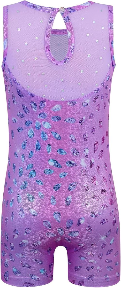 HOZIY Gymnastics Leotards for Girls - Sparkle Unicorn & Leopard Biketard Outfits | Toddler & Kids Sizes