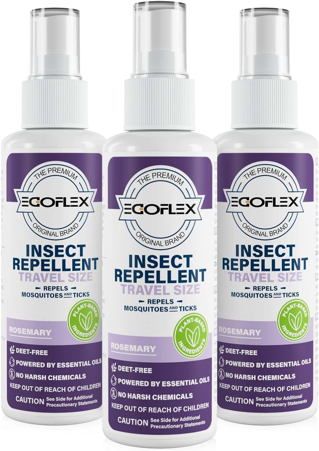 Skiennix Mosquito Repellent Spray - DEET-Free Essential Oil Formula - Travel Size 3 Fl Oz - Rosemary Scent