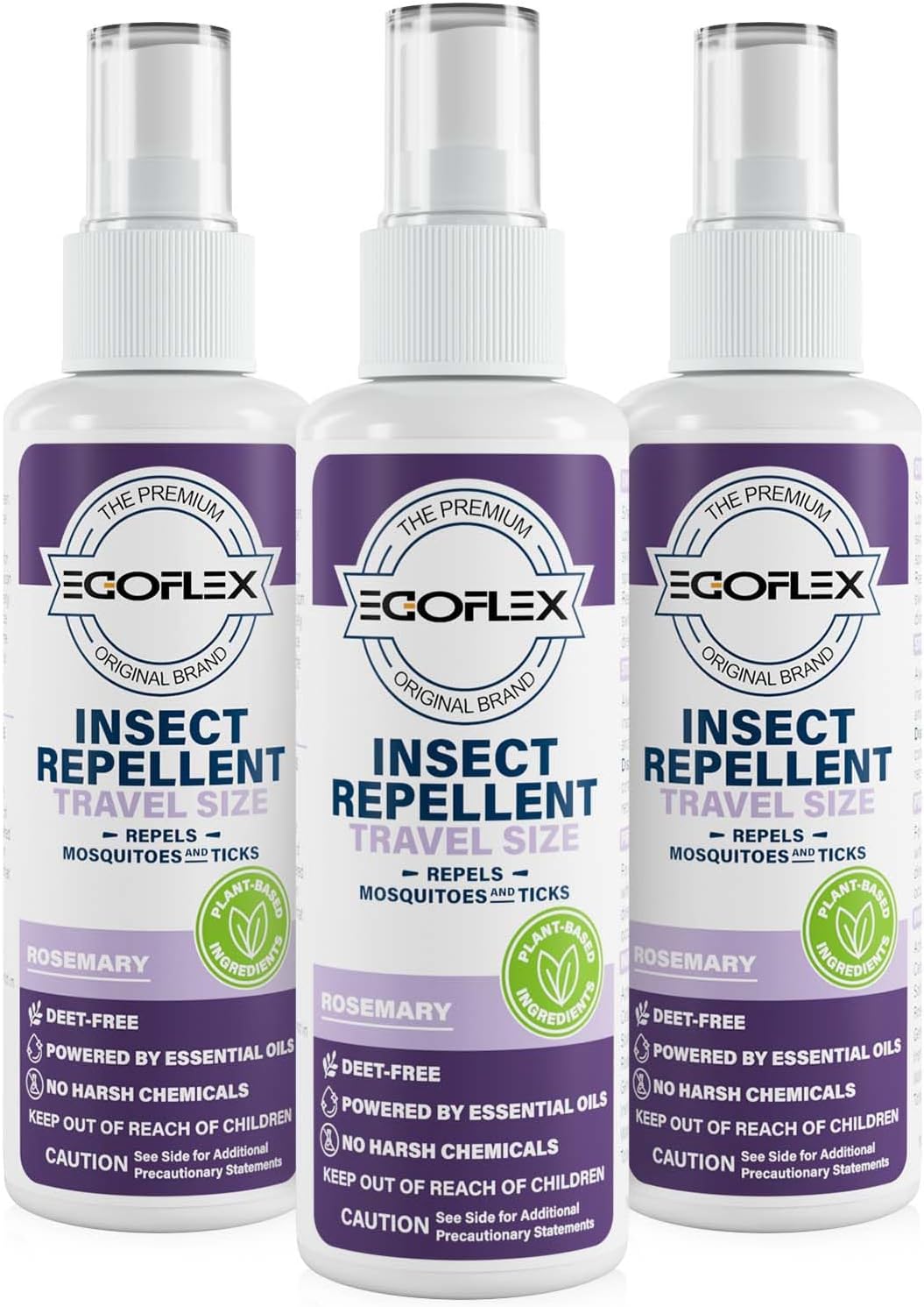 Skiennix Mosquito Repellent Spray - DEET-Free Essential Oil Formula - Travel Size 3 Fl Oz - Rosemary Scent