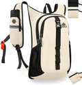 Skiennix 15L Ultralight Hiking Backpack - Foldable Trekking Bag for Outdoor Adventures | Beige