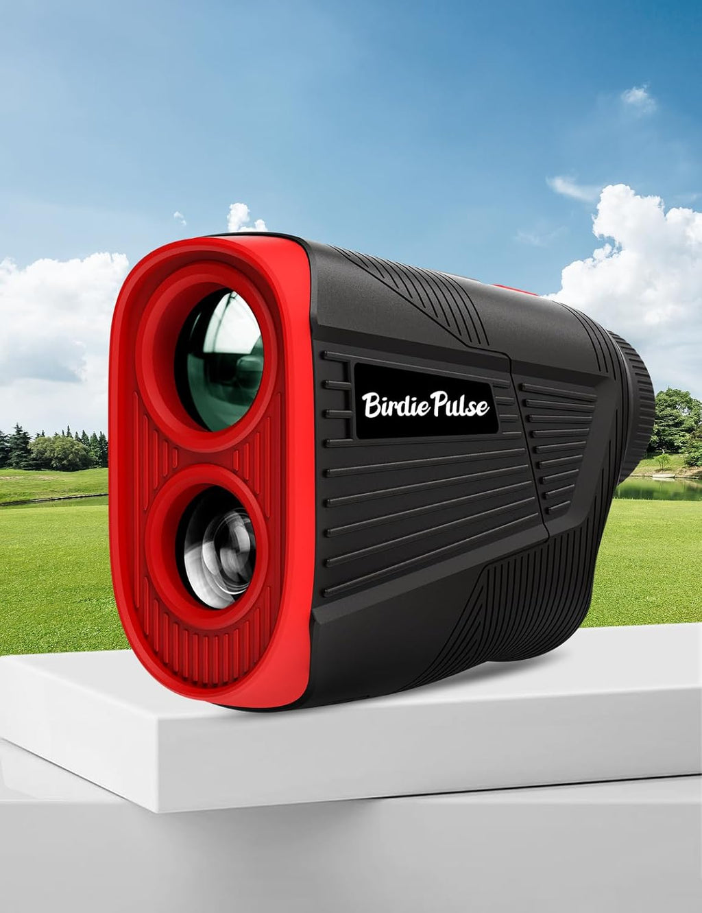 Skiennix Golf Rangefinder - 1300 Yards with Slope, Flag Locking Vibration & HD LCD - Rechargeable, Black