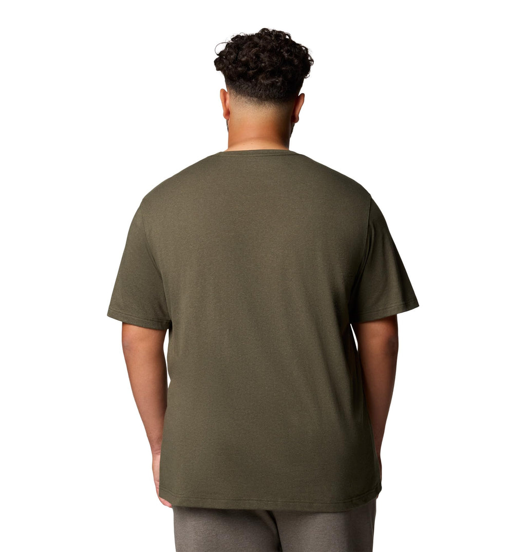 Columbia Mens Thistletown Hills Short Sleeve T-Shirt, Greenscape Heather, Small