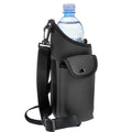 Smooth Trip AquaPockets Neoprene Water Bottle Holder with Strap - Neoprene Sling Bag with Water Bottle Holder, Phone Pouch and Adjustable Strap for Walking and Hiking - Fits up to 32 oz. Bottles