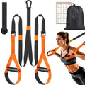 TOBWOLF Adjustable Home Suspension Straps Training Kit, All in One Compact Resistance Trainer Straps & Door Anchors, Suitable for Home Gyms, Travel, Core Training & Full-Body Fitness