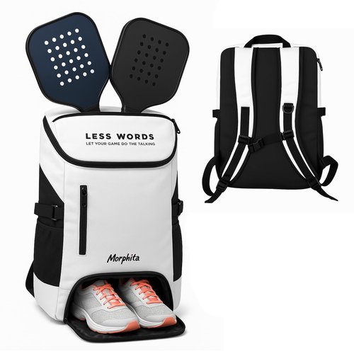 Morphita Performance Backpack – Sleek, Lightweight Bag for Padel, Pickleball, Travel & Everyday Use – Unisex Sports Style with Laptop Sleeve & Paddle Pocket
