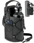 MONAHITO Magnetic Gym Bag for Men - Water Bottle Carrier Holder Bag with Shoulder Strap, 4 Built-in Magnets Gym Gifts for Men