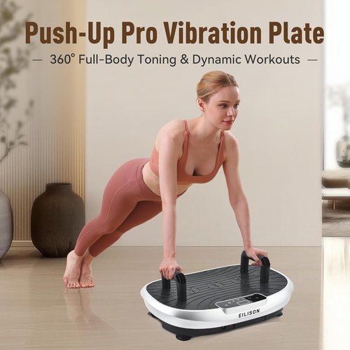 EILISON FITABS 3D Vibration Plate Exercise Machine - Oscillation & Pulsation for Weight Loss | Fitabs Silver