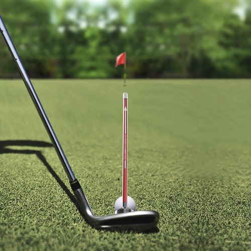 SisterAling Golf Magnetic Alignment Rods,Golf Club Alignment Sticks,Magnetic Swing Training Aid Accessories Visualize Calibrate Golf Shots,hit The Target with The Right Golf Swing,Golf Gift (red)