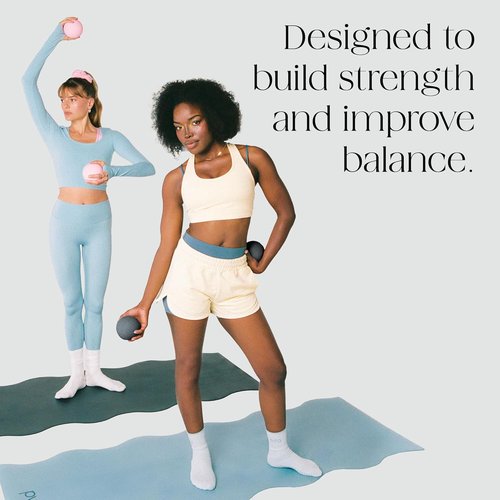 Bala Power Ball - Weighted Toning Exercise Ball for Pilates & Yoga | Enhance Strength & Balance