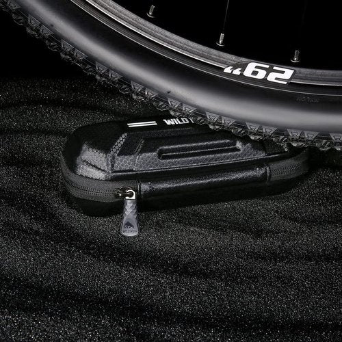 WILD MAN Bike Tool Storage Bag Hard Shell Waterproof Bicycle Repair Bag for Mountain Road Bike MTB Cycling(XT11,Black)