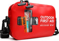 152 PCS Waterproof First Aid Kit - Portable Emergency Medical Kit for Boating, Camping & Fishing | Red