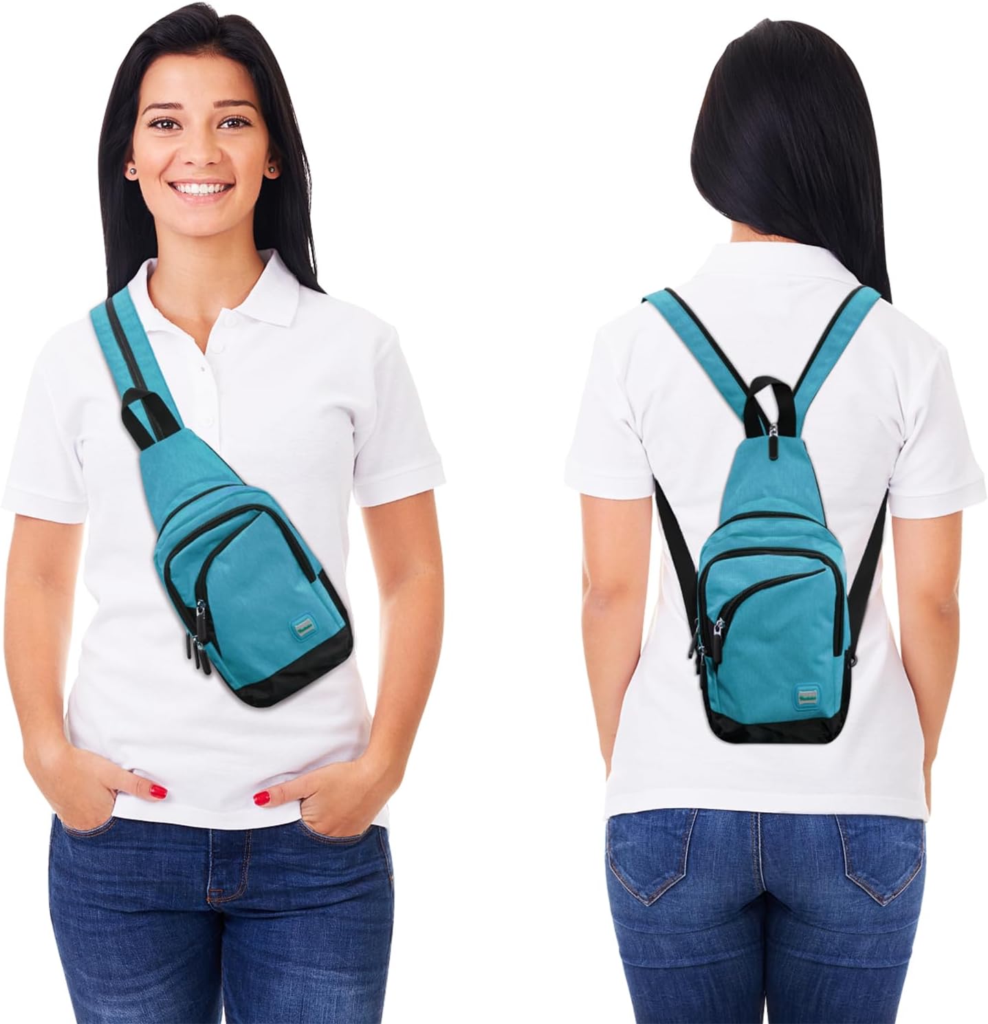 Peicees Small Sling Bag - Convertible Crossbody Backpack for Men & Women | Ideal for Hiking & Travel