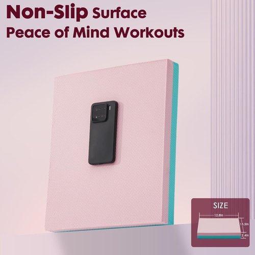 Balance Pad | High-Density Foam Cushion Mat for Yoga & Fitness - Non-Slip Stability Trainer (16x13x2.4 Inches)