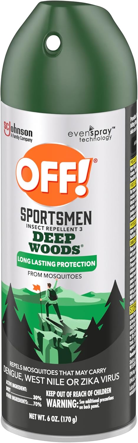 OFF! Deep Woods Insect Repellent Spray - 6 Oz | Ideal for Hunting, Camping & Fishing (Pack of 2)