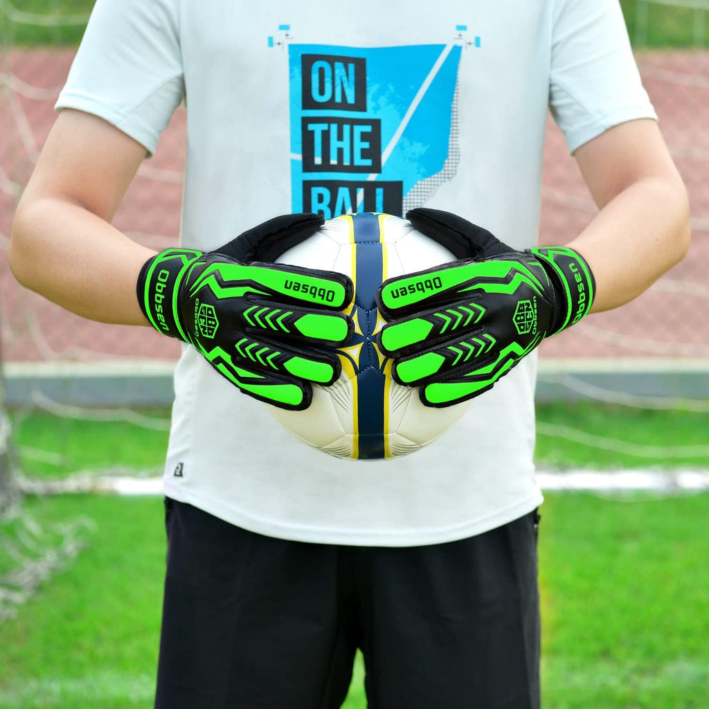Skiennix Soccer Goalie Gloves - Strong Grip Goalkeeper Gloves with Finger Protection | Youth & Adult Sizes