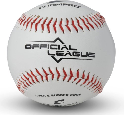 CBB-90 Durahide Cover Baseballs - Black Champro Bucket with 30 Balls & Rods Can Sleeve Included