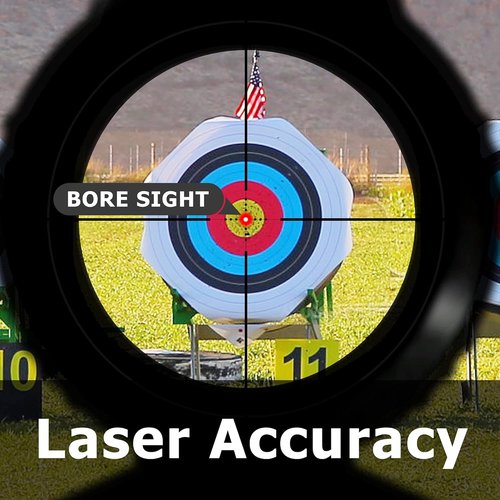 MidTen Bore Sight Laser - 9mm, .223, 5.56mm, .30-06, .25-06, .270 - Includes Batteries for Precision Alignment