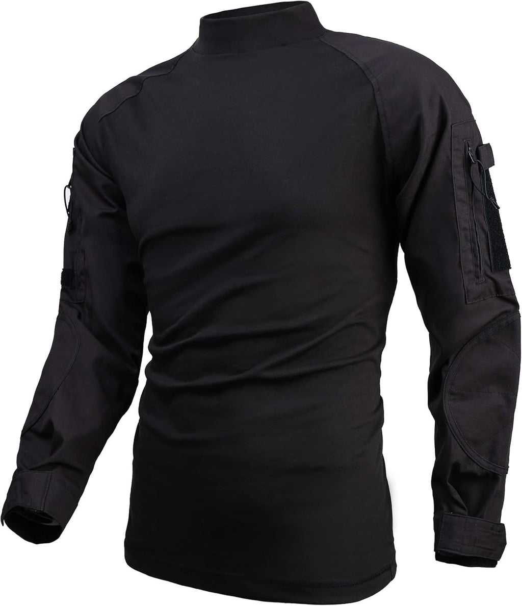 Skiennix Men's Tactical Combat Shirt - Camo Military Style for Hunting & Outdoor Activities