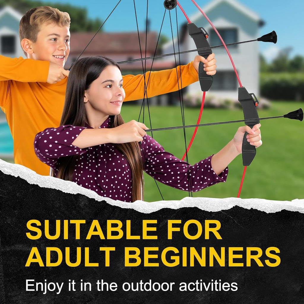 Skiennix Youth Compound Bow and Arrow Set - Beginner Archery Kit for Kids Ages 8-12 | Outdoor Play Gift