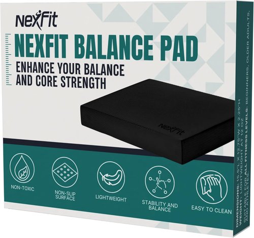 High-Density Balance Pad by [Brand Name] | Durable TPE Foam for Core Strength & Balance | Lightweight Non-Slip Design for Home & Gym Workouts