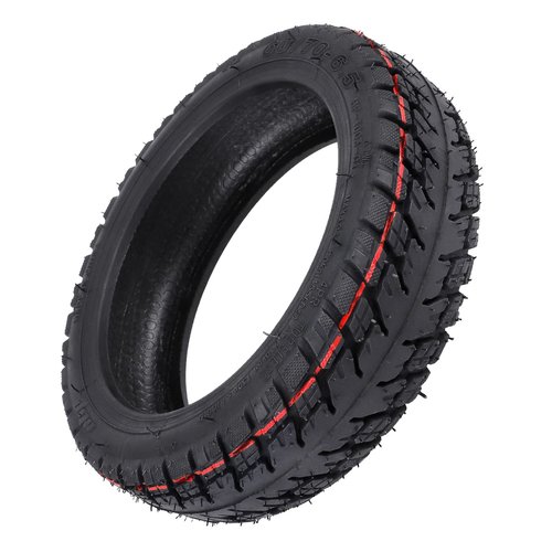 Karlak 10 Inch 60/70-6.5 Front Wheel Tire Replment for Ninebot MAX G30 G30D Electric Scooter Front Wheel Hub with Drum Brake