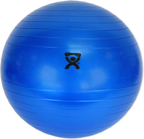 Cando 30-1800 Blue Non-Slip PVC Vinyl Exercise Ball - 12" Diameter, Supports 300 lbs Capacity