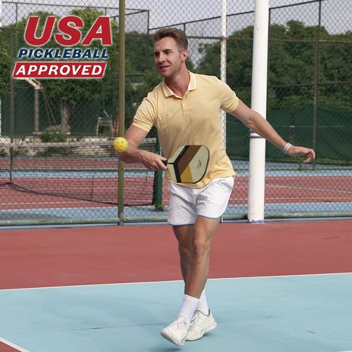 Orca Paddle Co. Strato Pickleball Paddle Set with Padded Carry Bag - Lightweight, Fiberglass Racket with Nomex Honeycomb Core, Anti-Slip Grip for Adults - Premium Pickle-Ball Equipment
