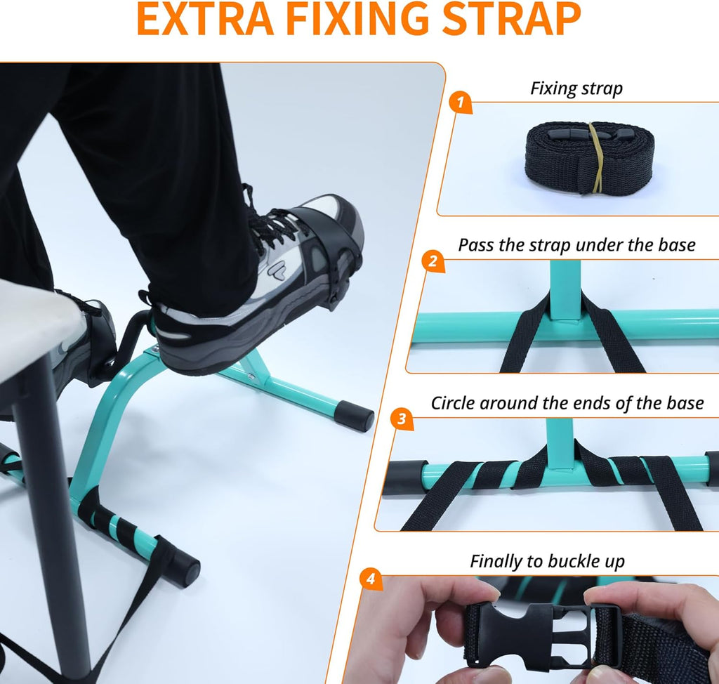 Pedal Exerciser Mini Exercise Bike - Lightweight & Portable for Leg and Arm Recovery