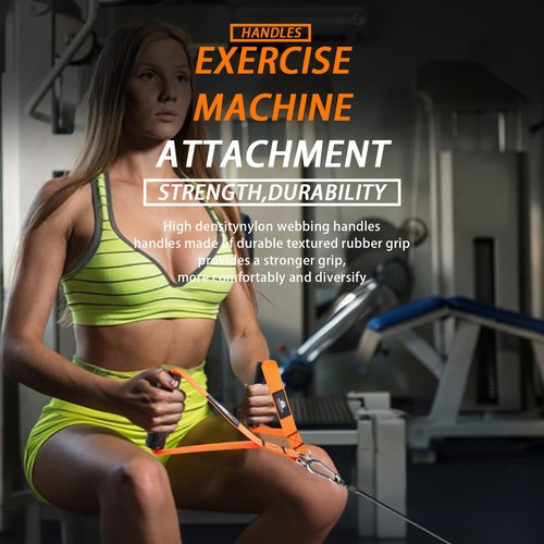 Lights Mountain Gym Handles & Wrist Cuffs Set – Heavy-Duty Cable Machine Attachments for Lateral Raises, Strength Training, Resistance Workouts & Pull Exercises, Padded Grip & Adjustable Straps