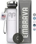 Embrava Sports Water Bottle 32oz | Fast Flow Flip Top Lid - BPA & BPS Free, Leakproof Tritan Plastic