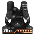 FITSENOR Running Vests, 20lb Weight Vest for Man, High-performance Weighted Vest, Weight Vests with Reflective Stripe and Double Adjustable Buckle, Bodyweight Training, Muscle Building, Rucking, Hiking