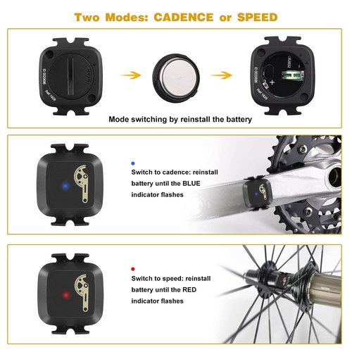 COOSPO Bundle GPS Bike Computer BC200 Cadence Speed Sensor Bluetooth ANT+ Cycling RPM Sensor BK467