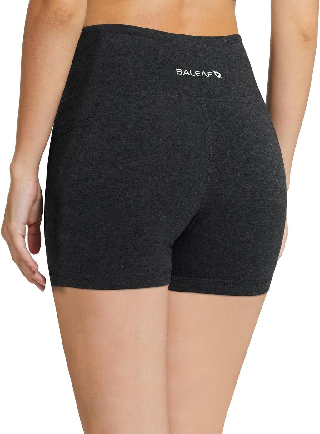 Baleaf Women's High Waist Biker Shorts - Comfortable Spandex with Pockets | 8"/5"/3" Sizes