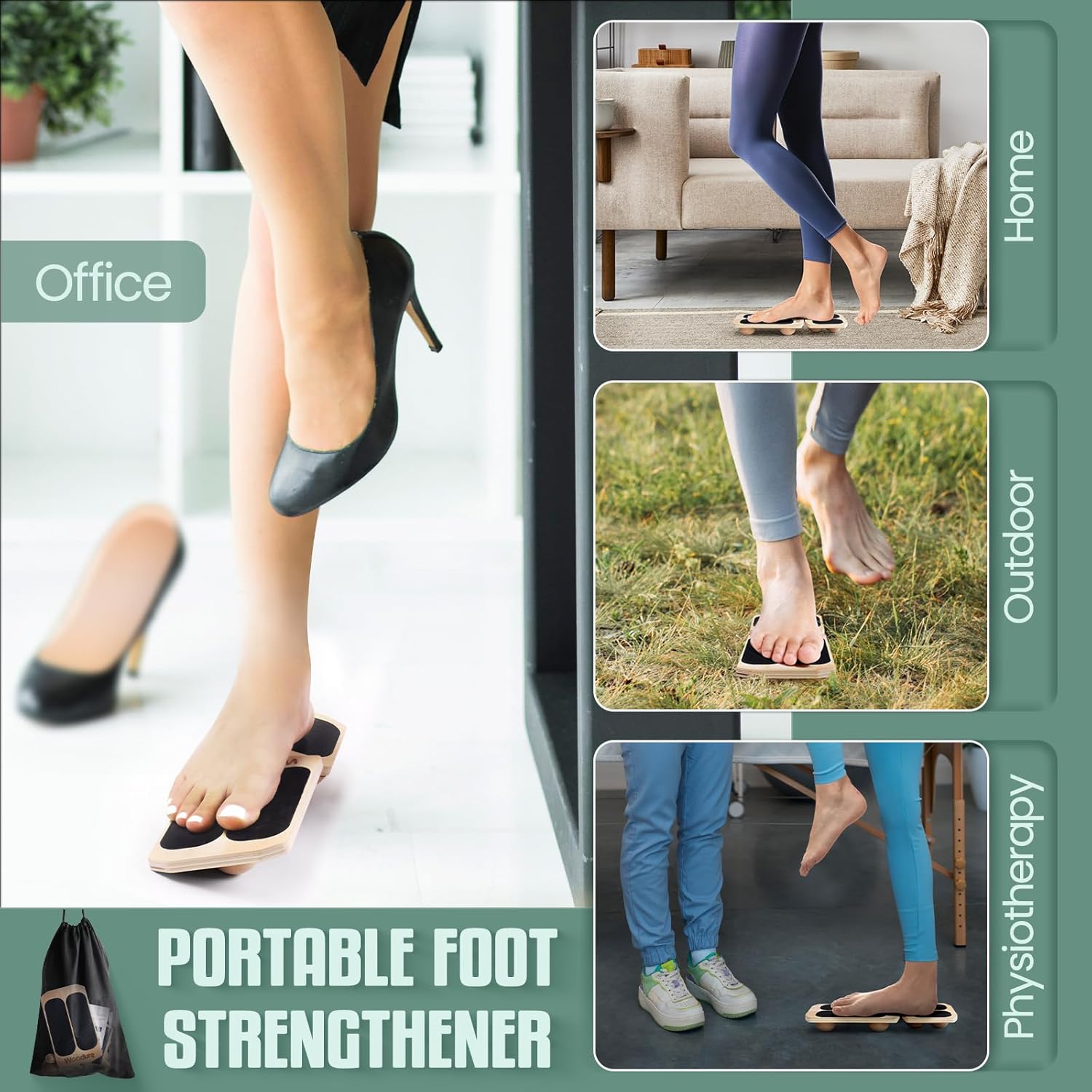 Skiennix Ankle Strengthener - 3 Adjustable Levels for Foot Training | Ideal for Athletes & Rehab