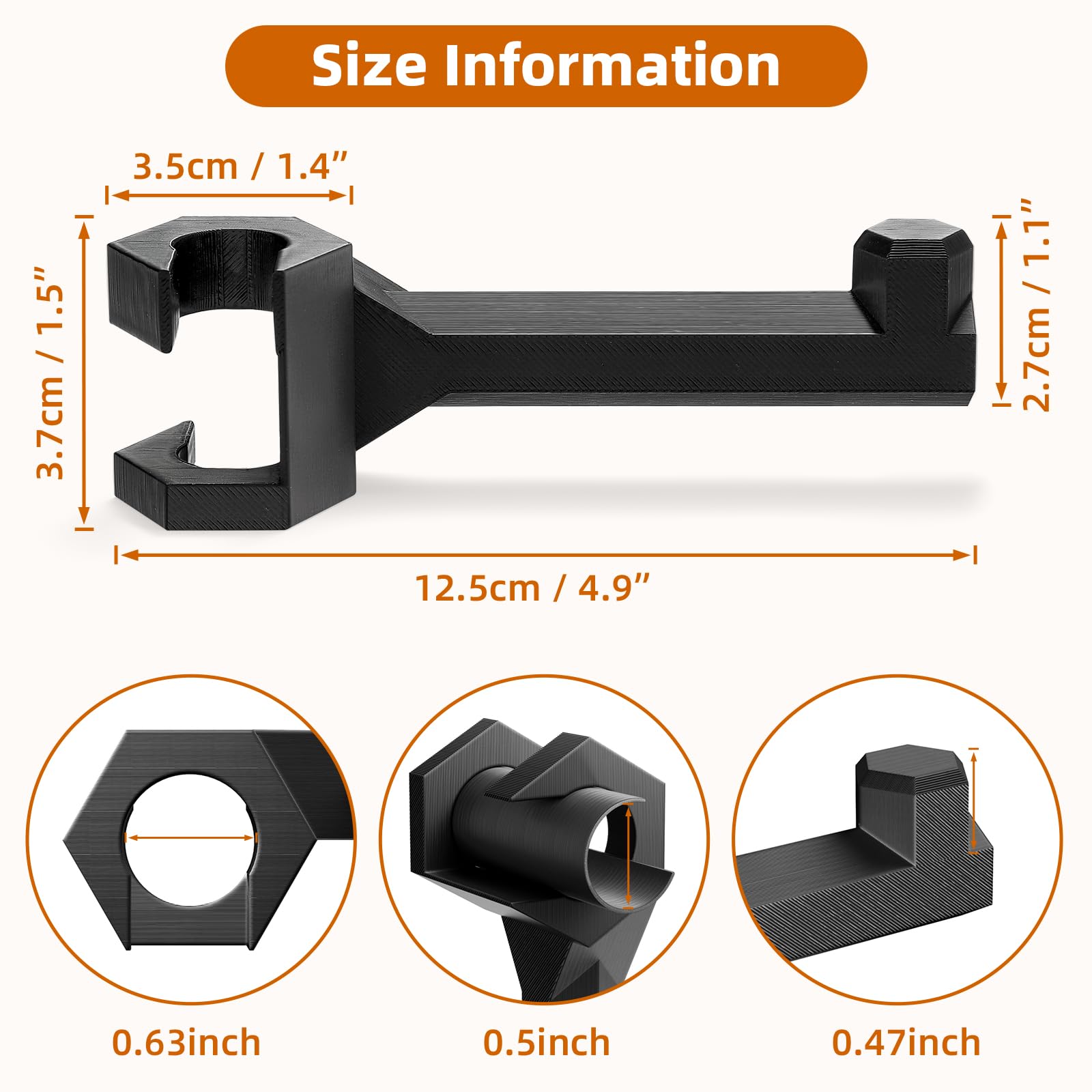 Universal Bow Hanger for Truck, Bow Holder for Headrest, Easy To Install, Quick Attach Bows Hooks for Vehicle Hunting Storage & Archery Transport, Durable Gear Organizer Hanger for Car, Truck & SUV