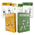 ELAORY Bodyweight & Resistance Belt Workout Cards - 100 Exercises, Large 5 x 3.5 in, Includes Variation Green1