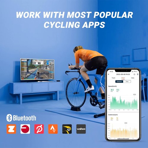 MOOFIT Speed/Cadence Sensor - Wireless ANT+ Bluetooth RPM Monitor for Cycling | IP67 Waterproof