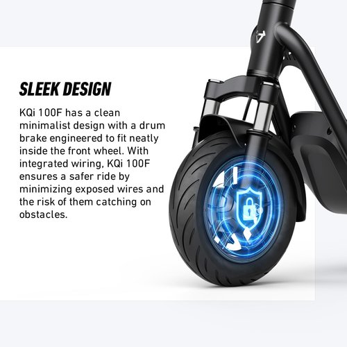 NIU Electric Scooter - KQi 1PRO 100/200 Series Escooter with Suspension, 500-700W Power, 15-20 MPH